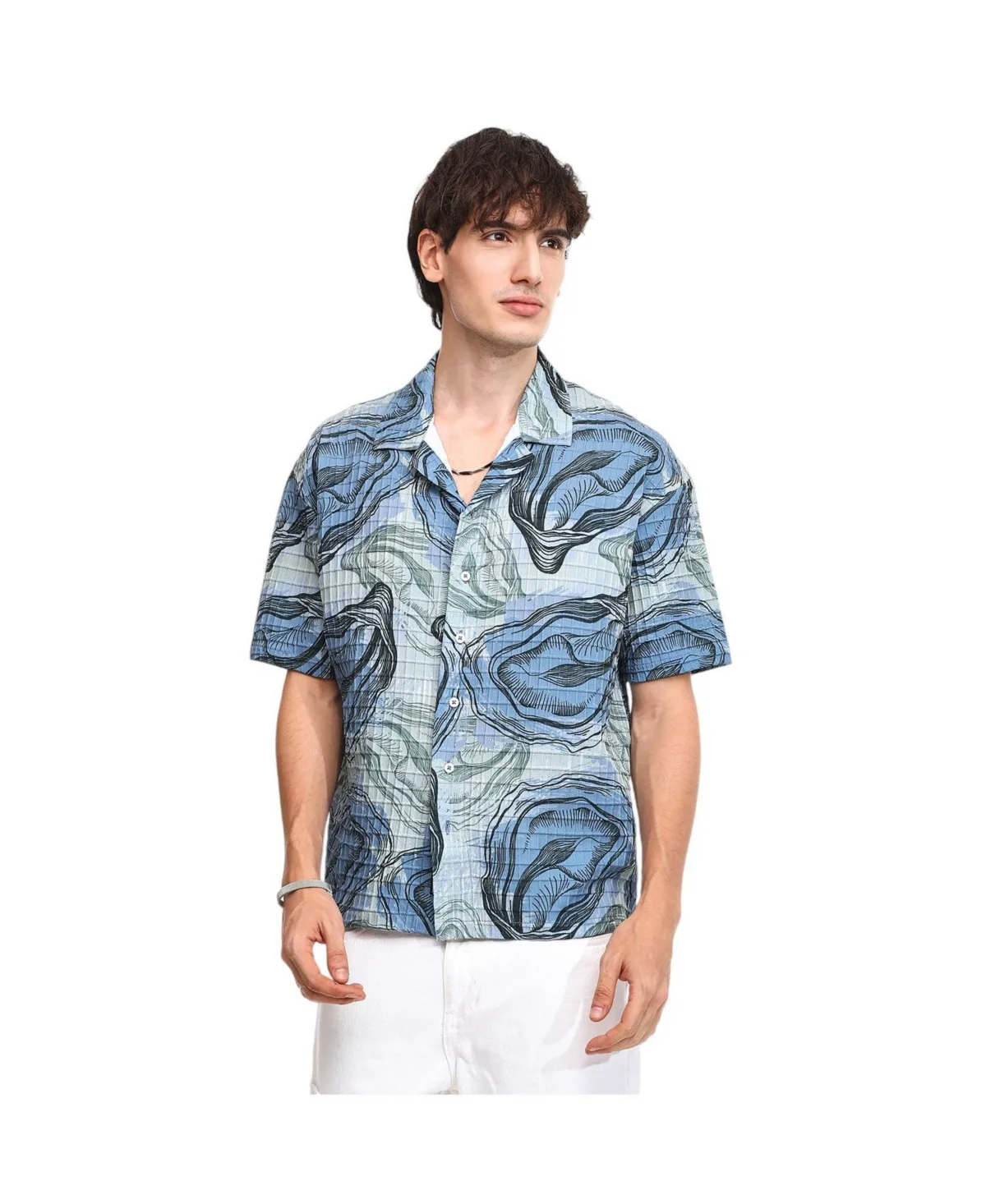 Contrast Hazy Shirt by Campus Sutra