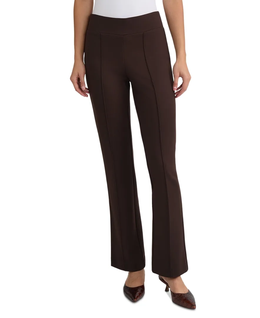 Pintuck Straight-Leg Trousers