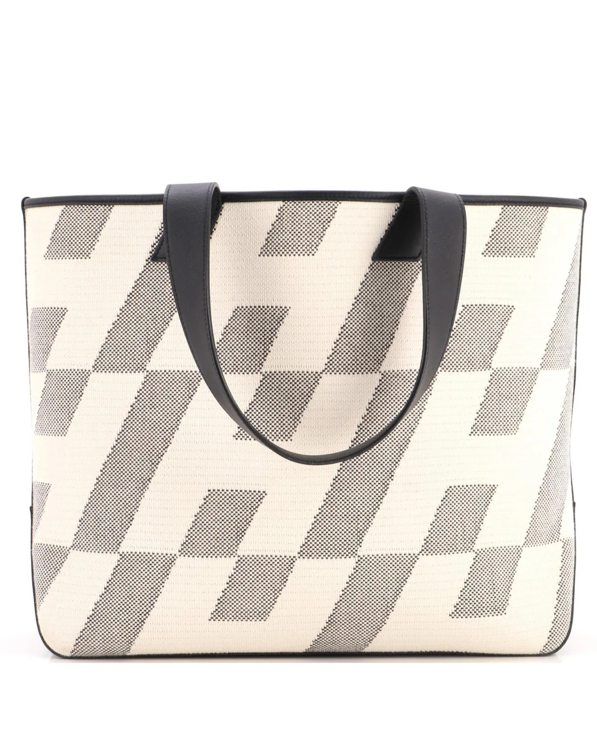 Pre-Owned Hermes 40 Cabas H En Biais Tote Canvas with Leather by Hermes