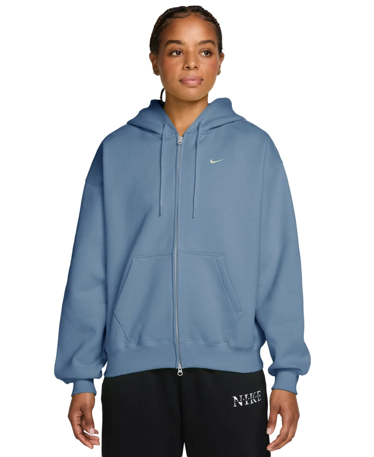 Nike Studio Fleece Medium Weight Oversized Full-Zip Hoodie by Nike
