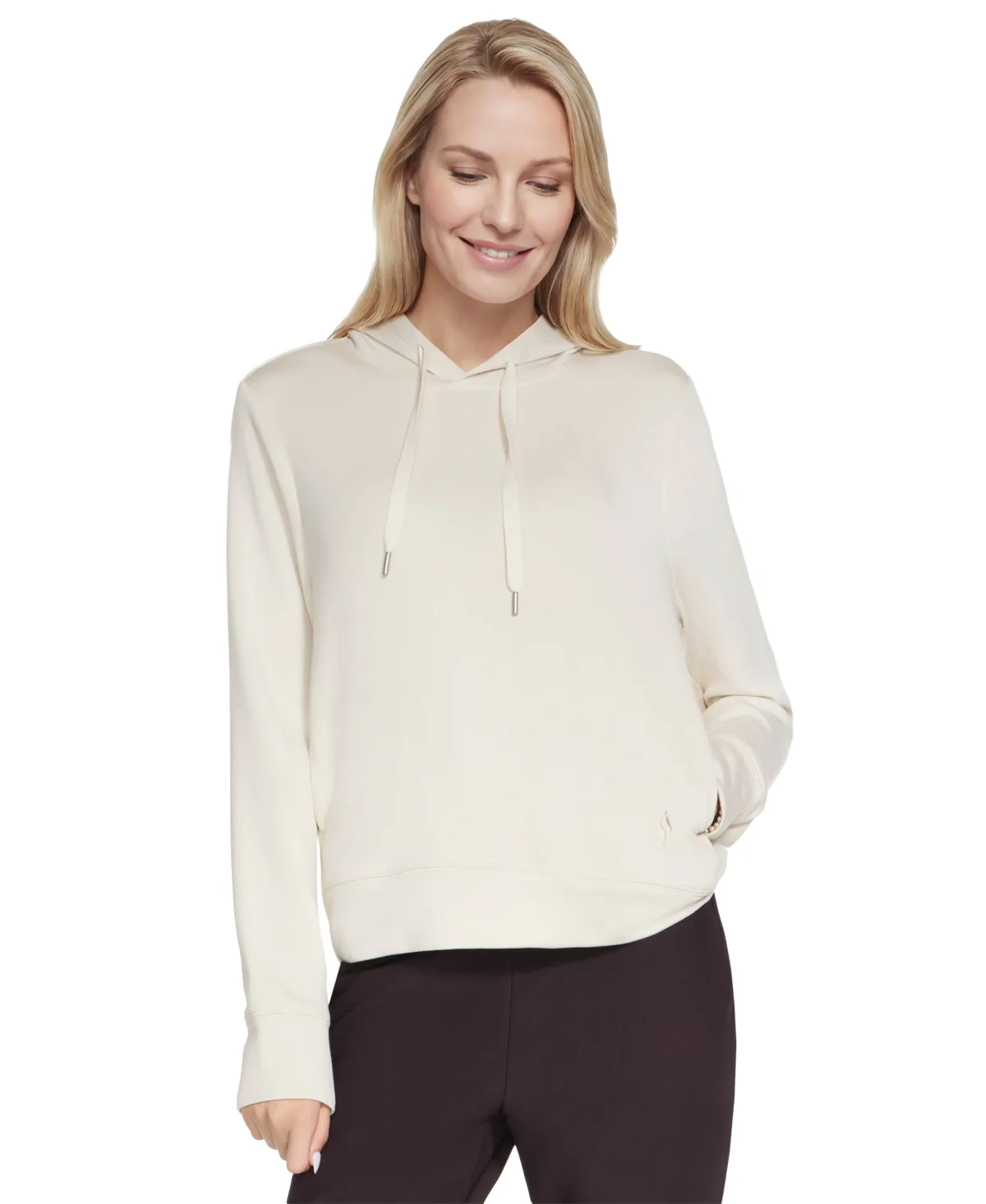 Elevate Double-Knit Hoodie with Hand Pockets