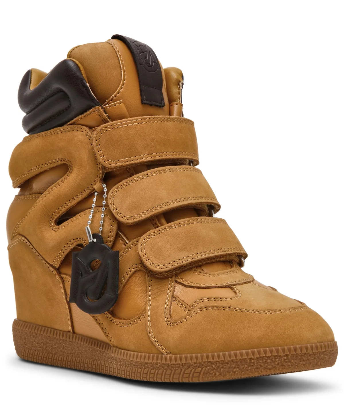 Mavis High-Top Lace-Up Wedge Sneakers