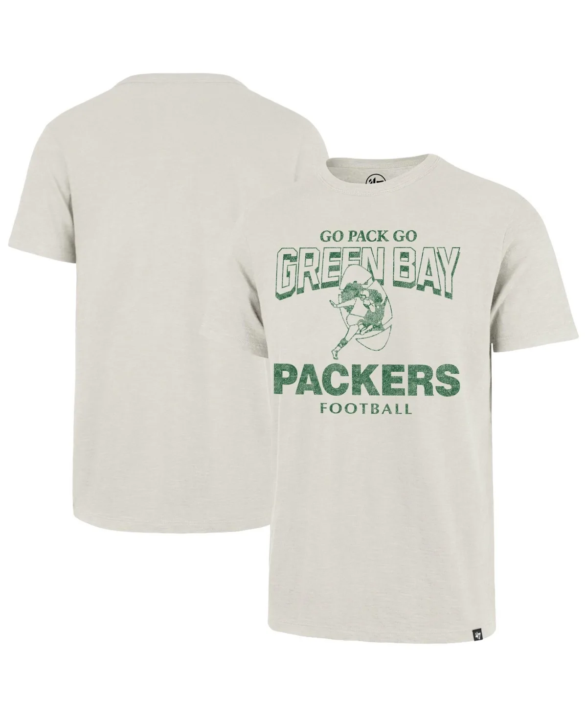 Green Bay Packers Head on Scrum Slub T-Shirt by 47 Brand