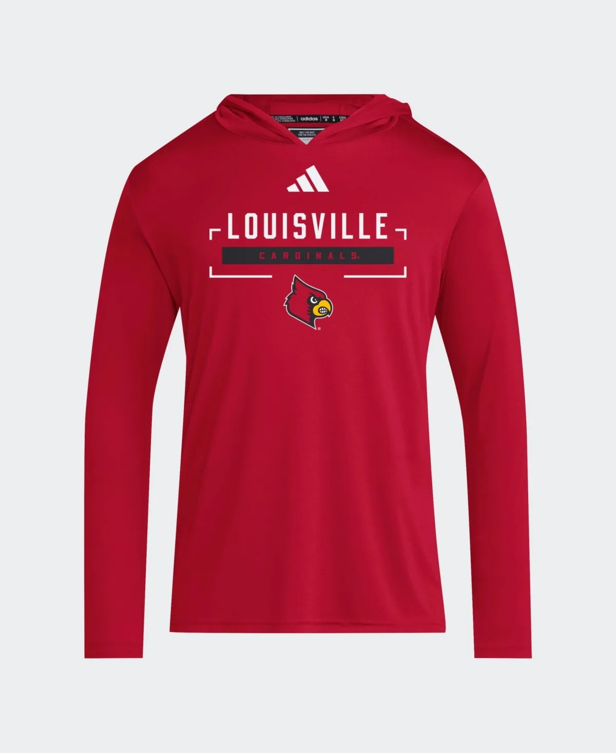Louisville Cardinals Legacy on Lock March Madness D4T Hooded Long-Sleeve T-Shirt by adidas