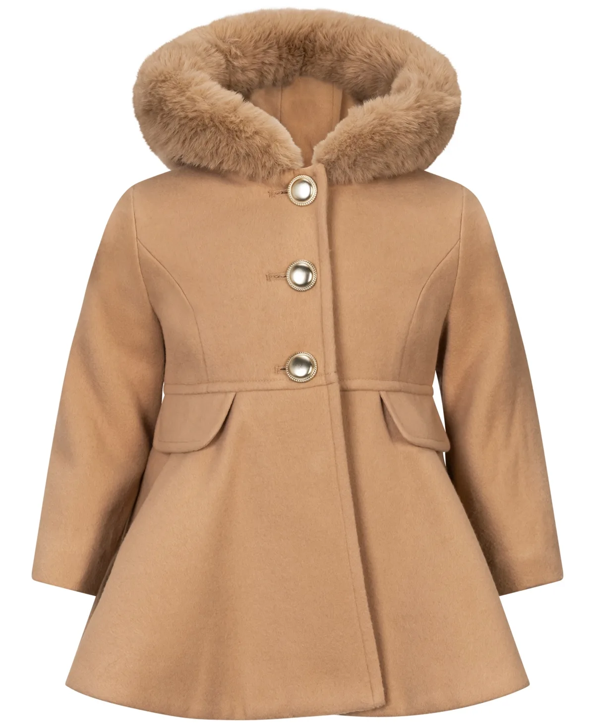 Hooded Single-Breasted Coat by S Rothschild & Co