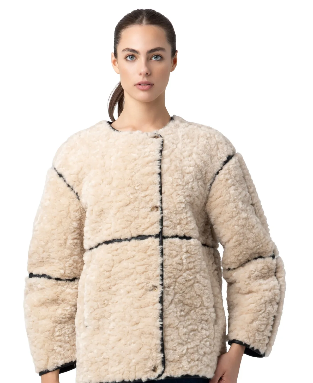 Insulated Faux Fur Short Jacket by Blank