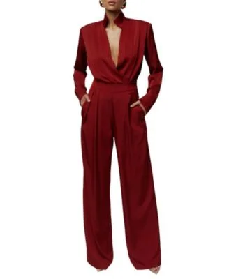 Visionary Pleated Top Clara Wide Leg Pleated Trouser by Jluxlabel