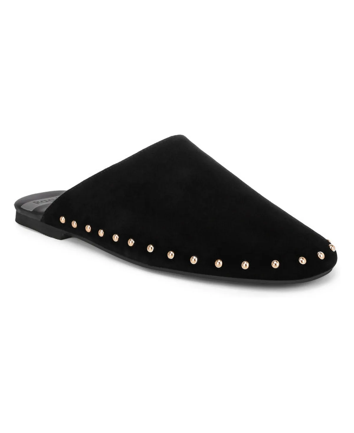 Corbera Studded Round-Toe Leather Mules