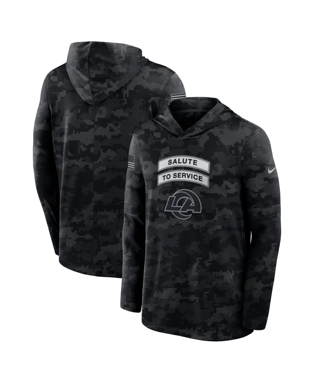 Los Angeles Rams Sideline Lightweight Hooded Pullover by Nike