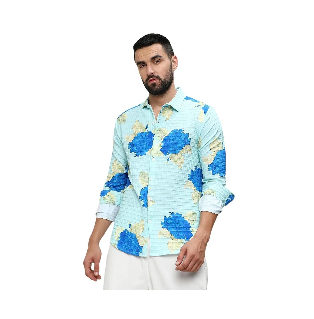 Hydrangea Foliage Shirt by Campus Sutra