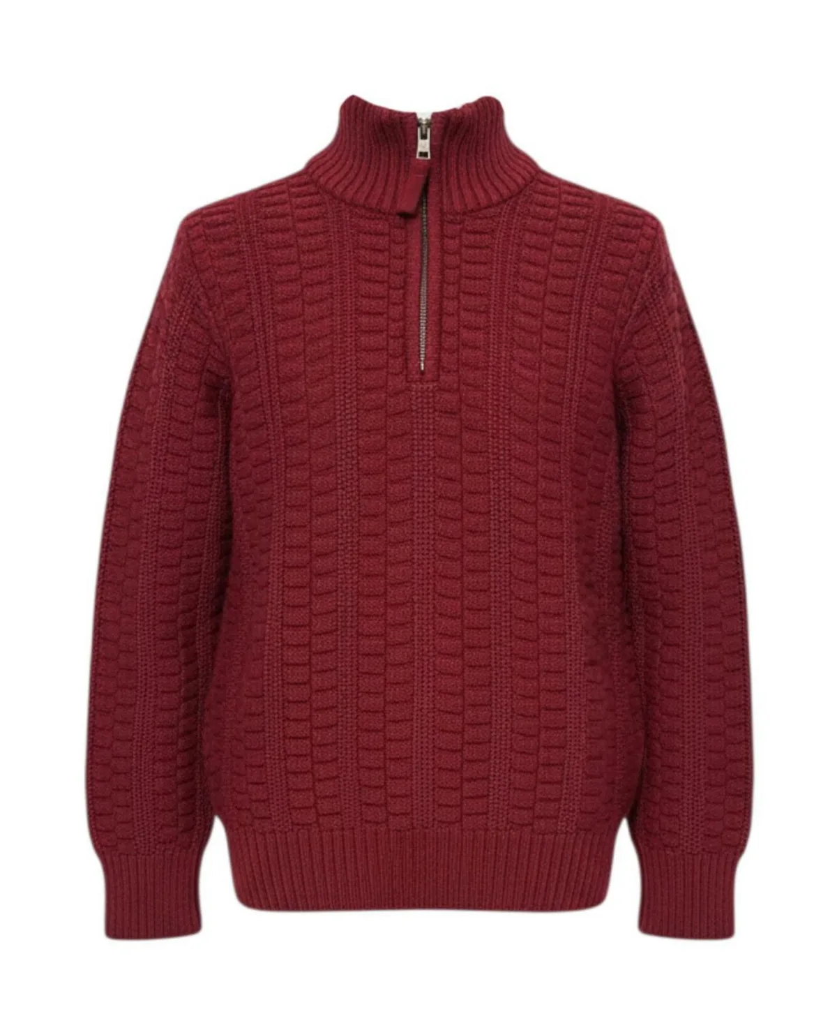 Organic Half Zip Cable Pullover Sweater by Hope & Henry