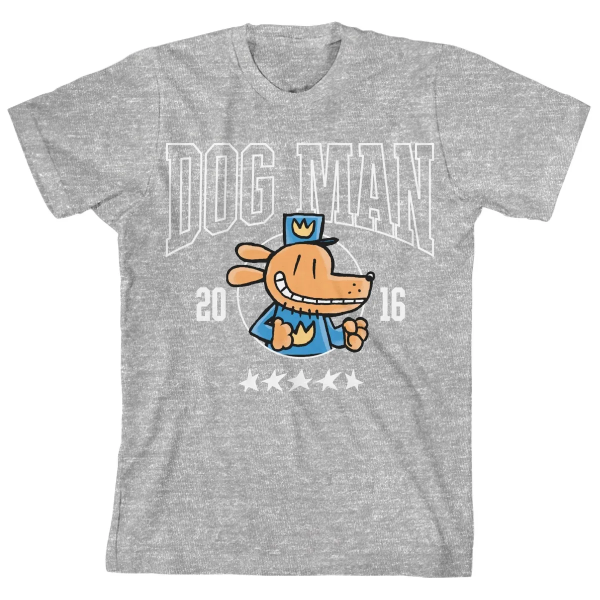 Athletic Heather Crew Neck Short Sleeve T-Shirt by Dog Man
