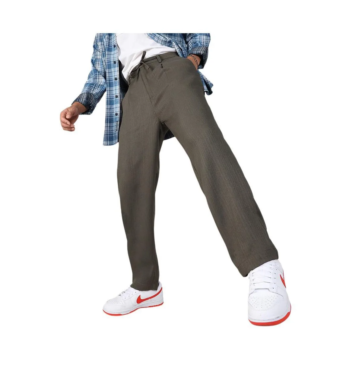 Pleated Drawstring Trousers by Campus Sutra