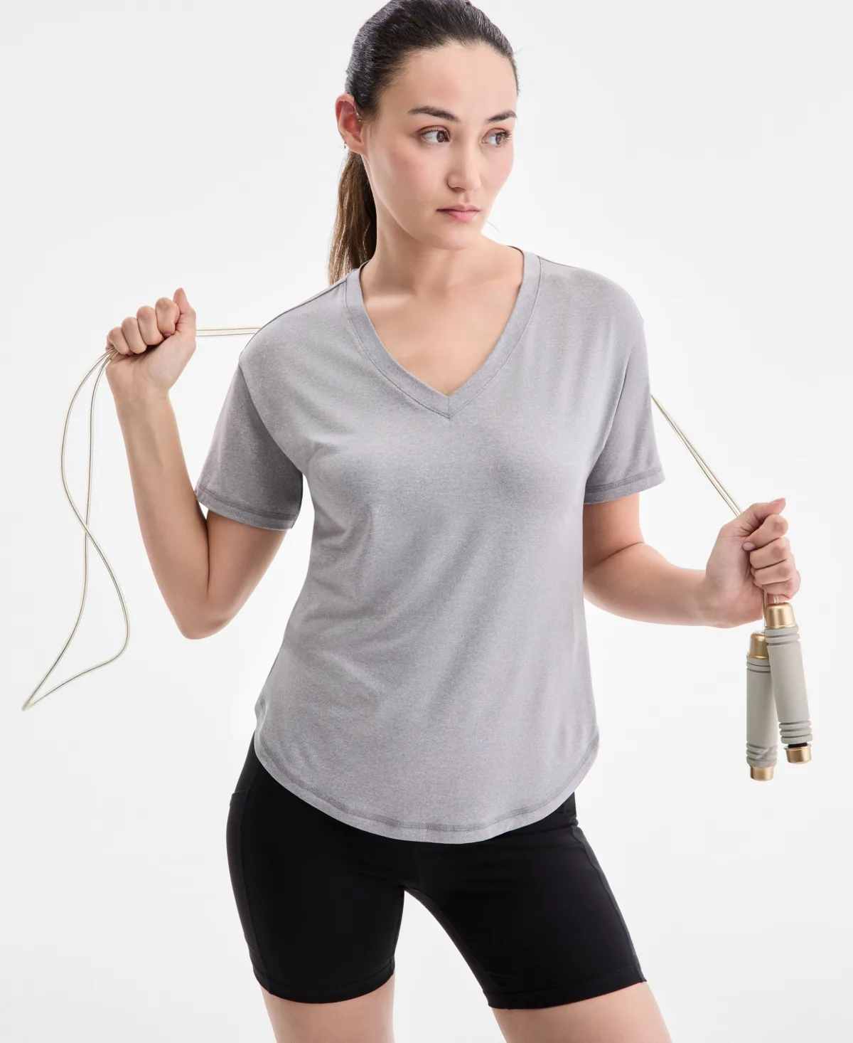 V-Neck Short-Sleeve Performance Tee by Id Ideology