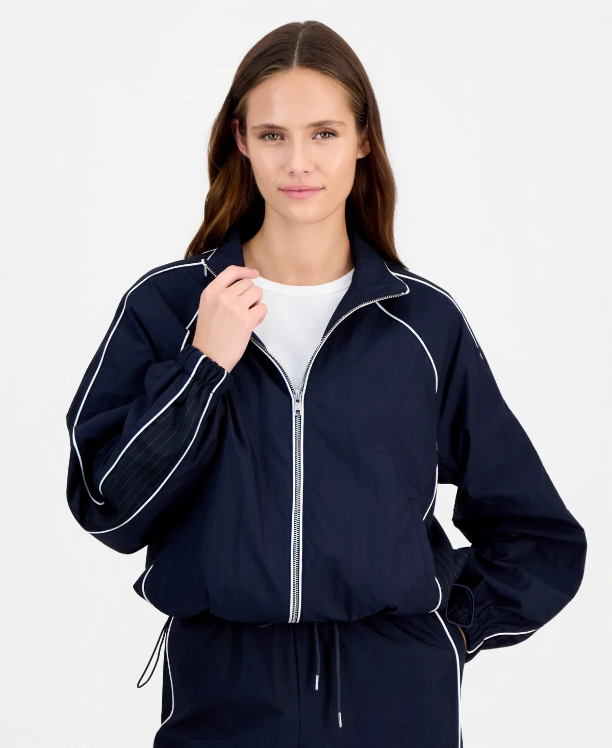 Relaxed Fit High Collar Track Jacket by On 34th