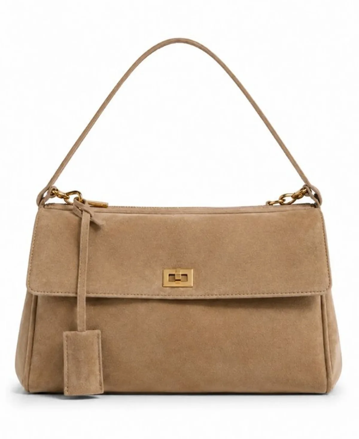 Locked in Traveler Faux Leather Turn-Lock Closure Shoulder Bag by 8 Other Reasons