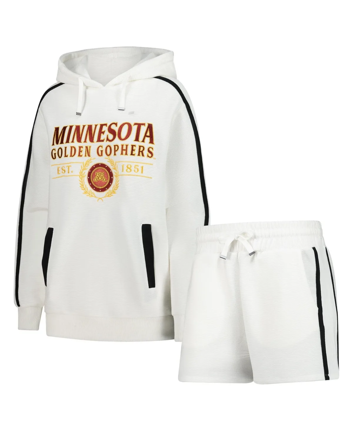 Minnesota Golden Gophers Down, Set, Go Graphic Hoodie and Shorts, 2-Piece Set by Gameday Couture