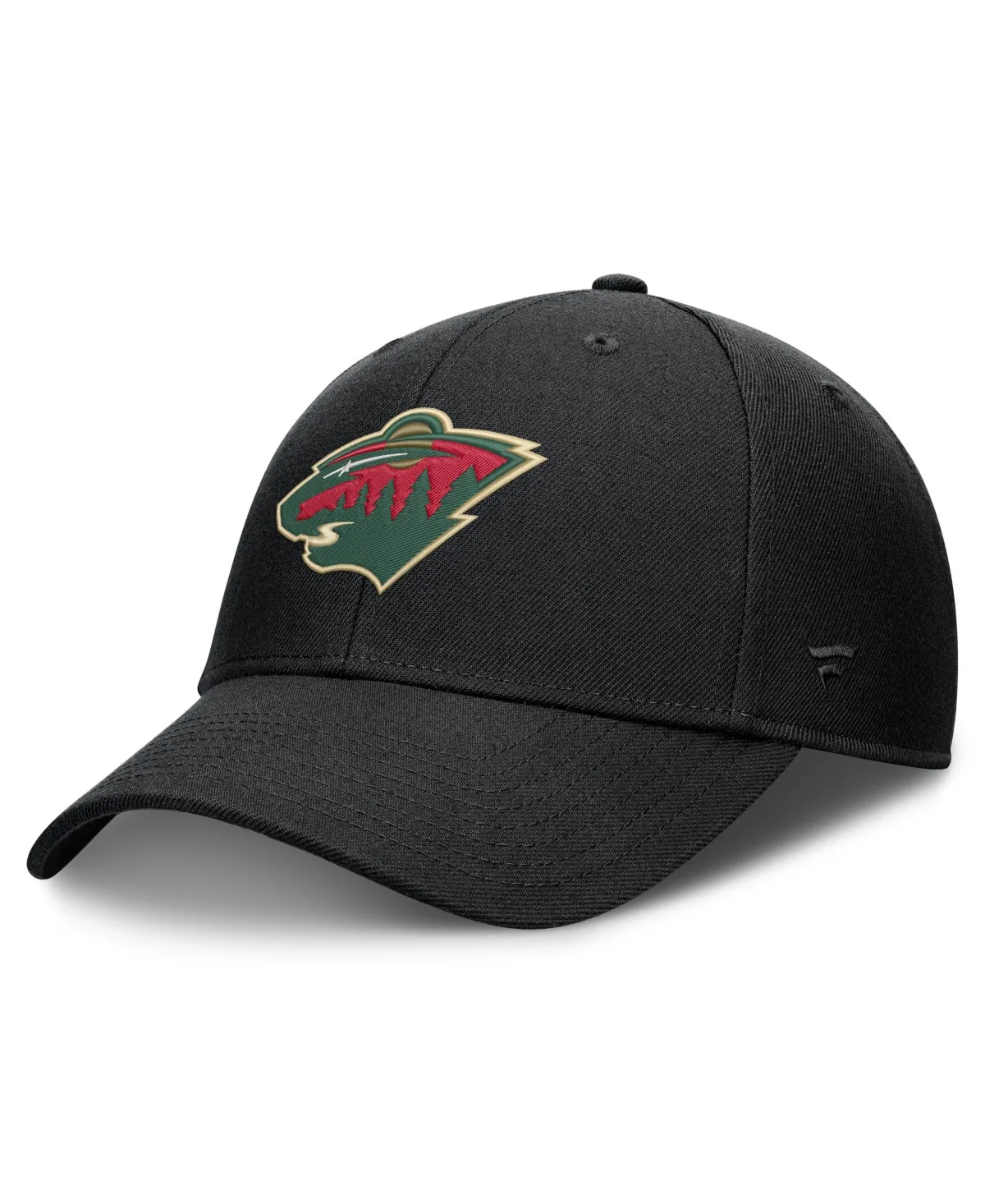 Minnesota Wild Force Adjustable Embroidered Logo Curved-Bill Hat by Fanatics