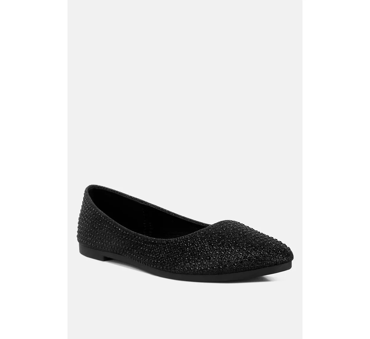 Denki Studded Ballerina Flats by London Rag
