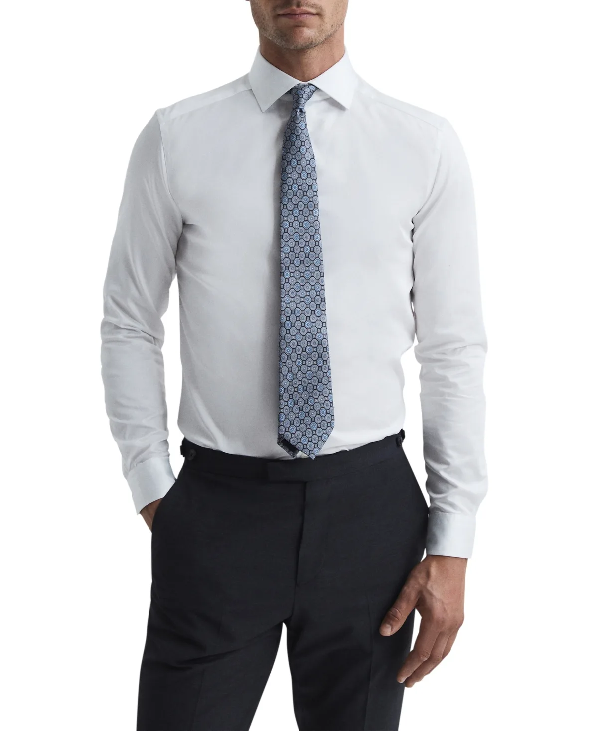 Remote Bengal Slim-Fit Cotton-Sateen Dress Shirt by Reiss