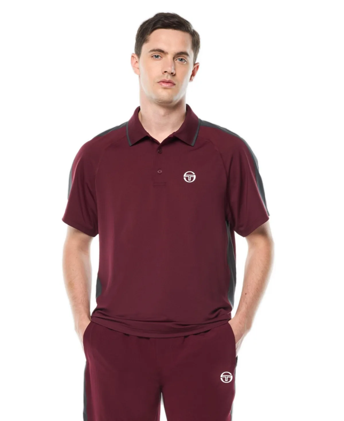 Trattino Performance Short-Sleeve Polo by Sergio Tacchini