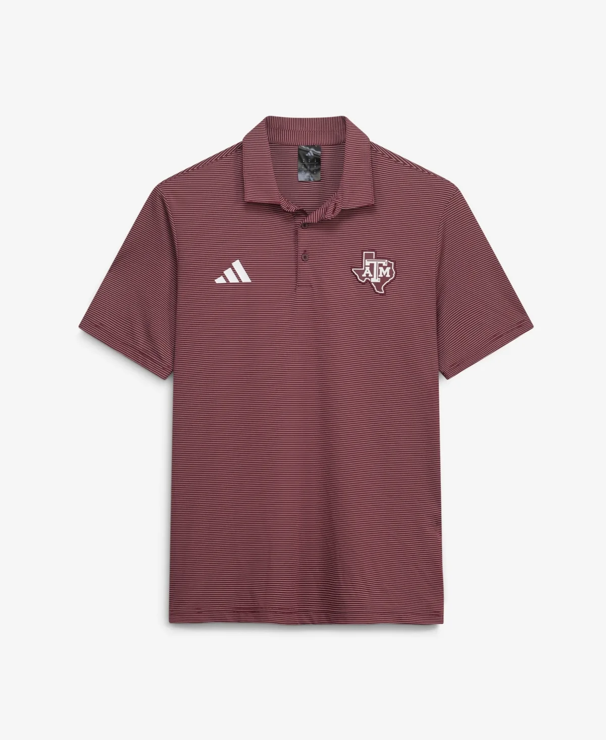 Texas A&M Aggies Ultimate365 Striped Lightweight-Knit Polo Shirt