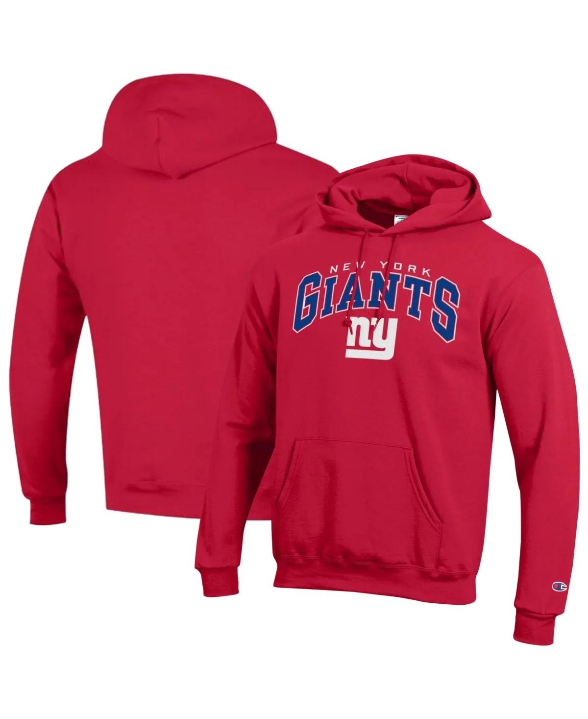 New York Giants Power Blend Arch Over Logo Hoodie by Champion
