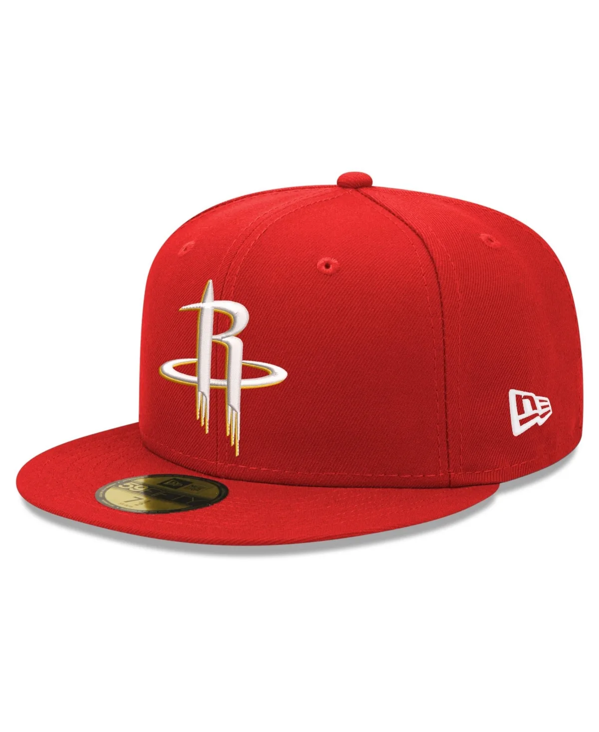 Houston Rockets 59FIFTY Structured-Fit Flat-Bill Fitted Hat by New Era
