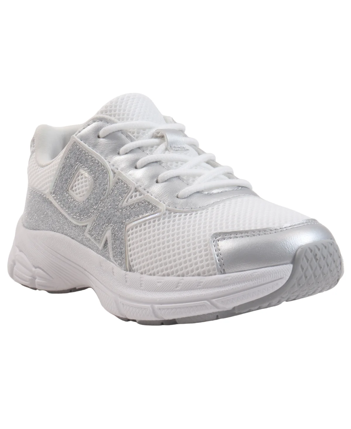 Glittery Low-Top Nur Tristan Lace-Up Sneakers by DKNY