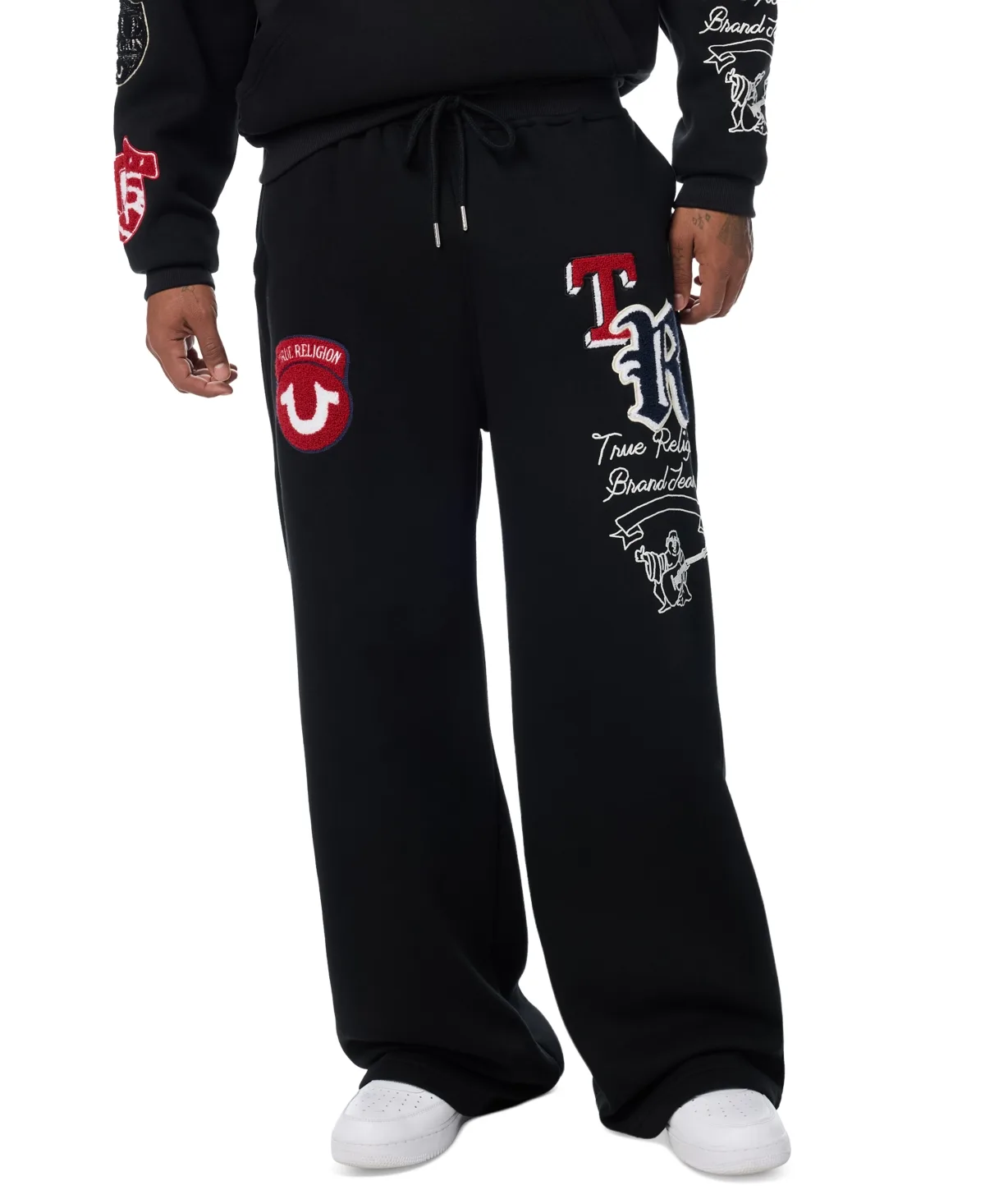 Logo Patch Baggy Sweatpants by True Religion
