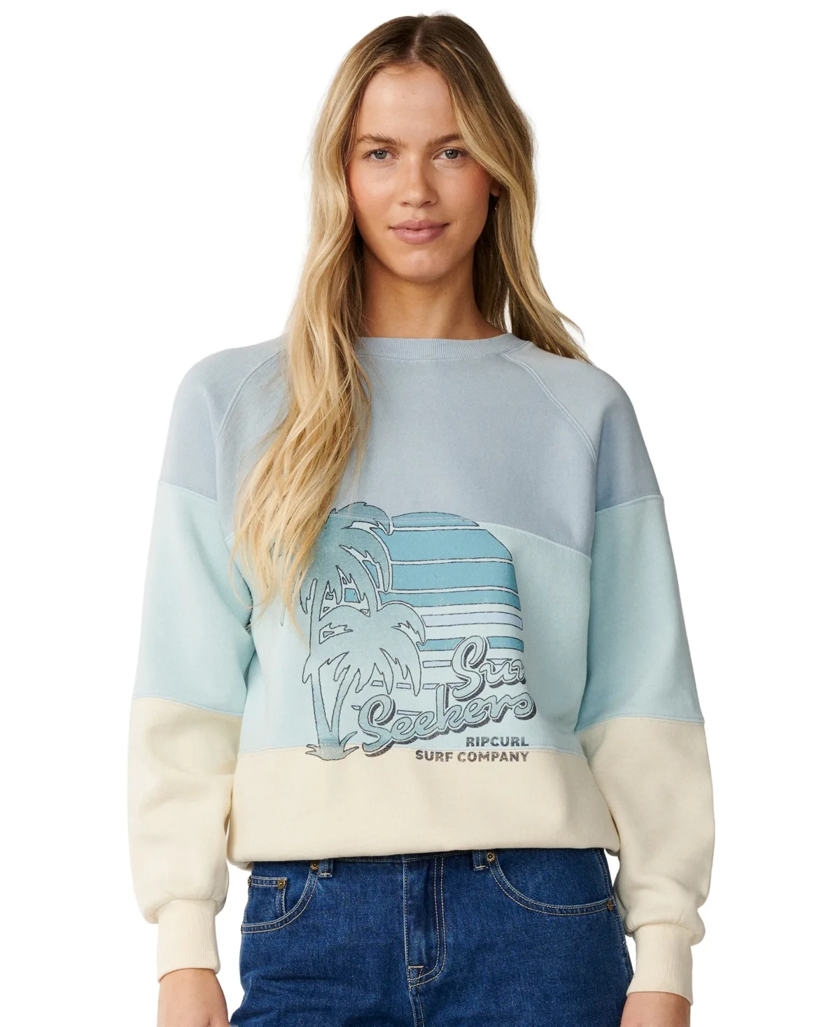 Seeker Raglan Standard Crewneck Sweatshirt by Rip Curl
