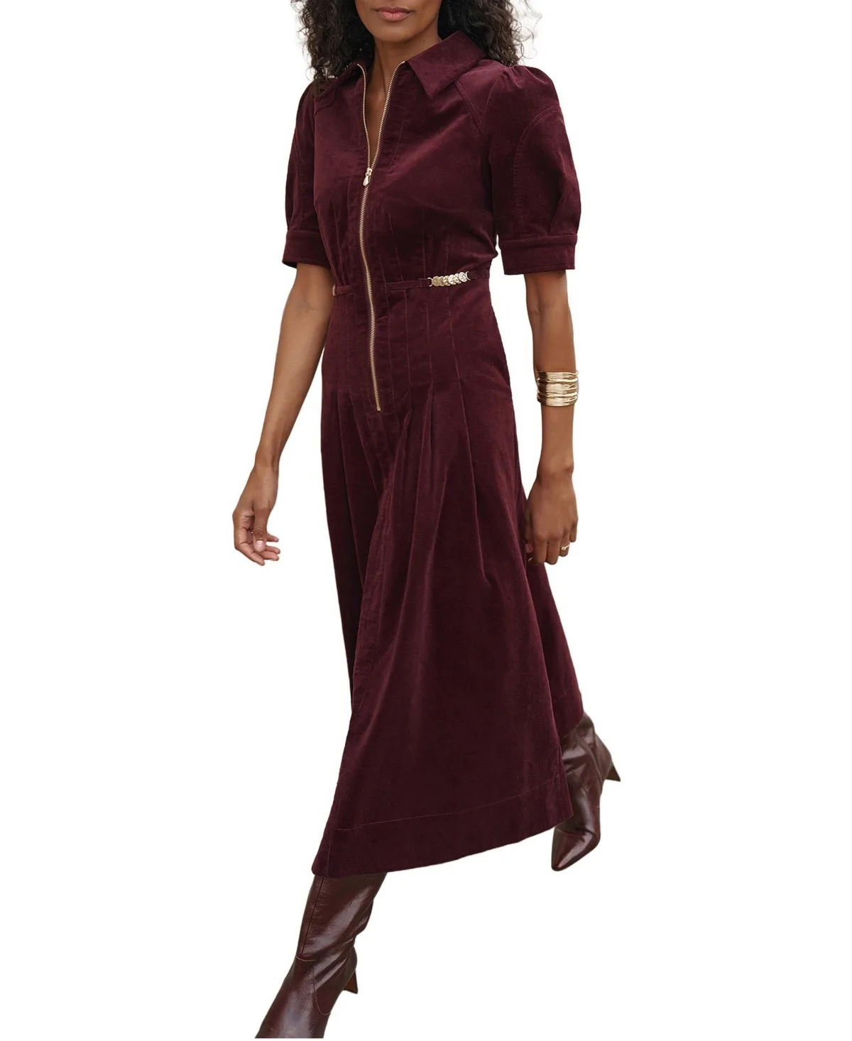 Corduroy Maxi Dress by Mint Velvet