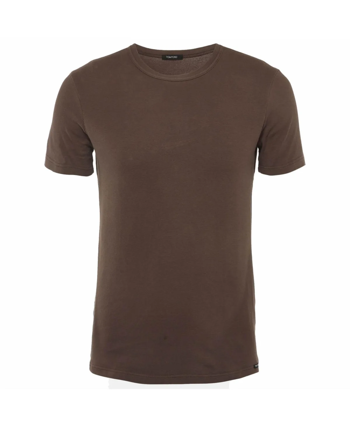 Pre-Owned Solid Cotton Knit Crewneck T-Shirt by Tom Ford