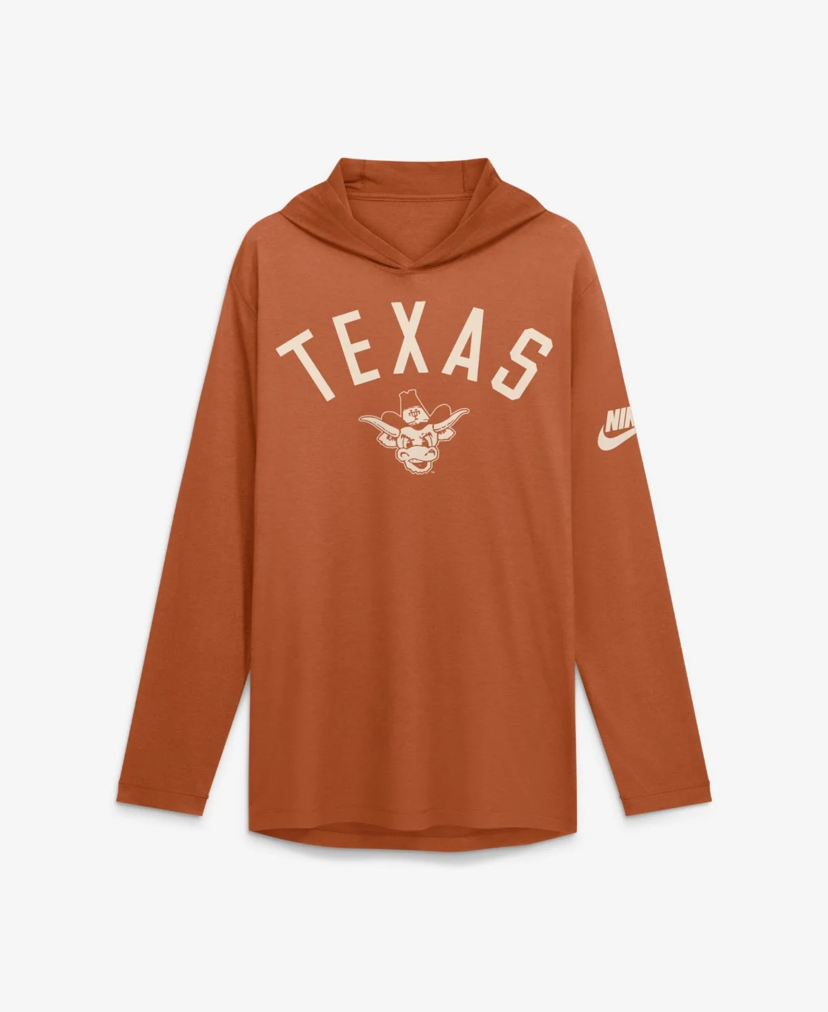 Longhorns Legacy Arch Tri-Blend Long Sleeve Hooded T-Shirt by Nike