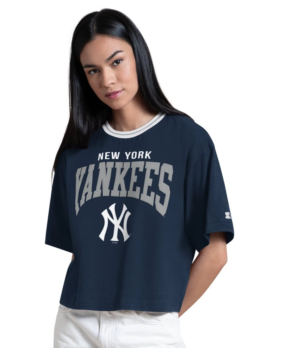 New York Yankees Ace Cropped Oversized T-Shirt
