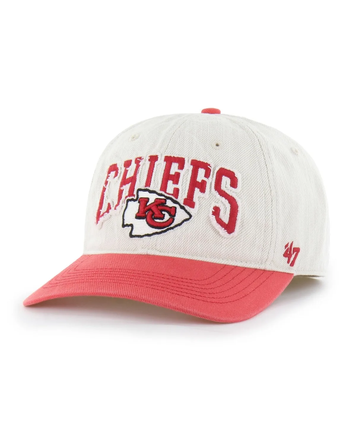 Kansas City Chiefs Low-Crown Groton Fitted Baseball Cap by 47 Brand