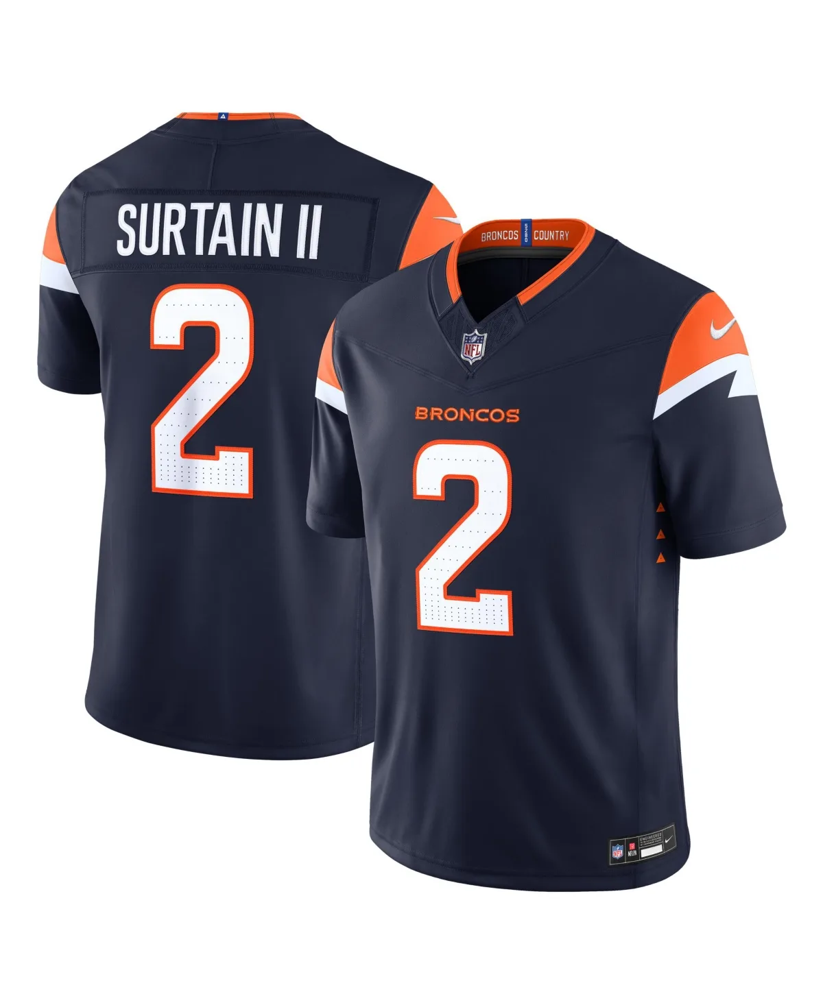Pat Surtain II Denver Broncos Vapor F.U.S.E. Limited Stitched Jersey by Nike