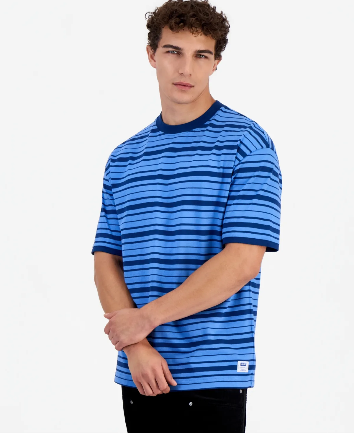 Nolisto Striped Regular-Fit T-Shirt by Hugo Boss