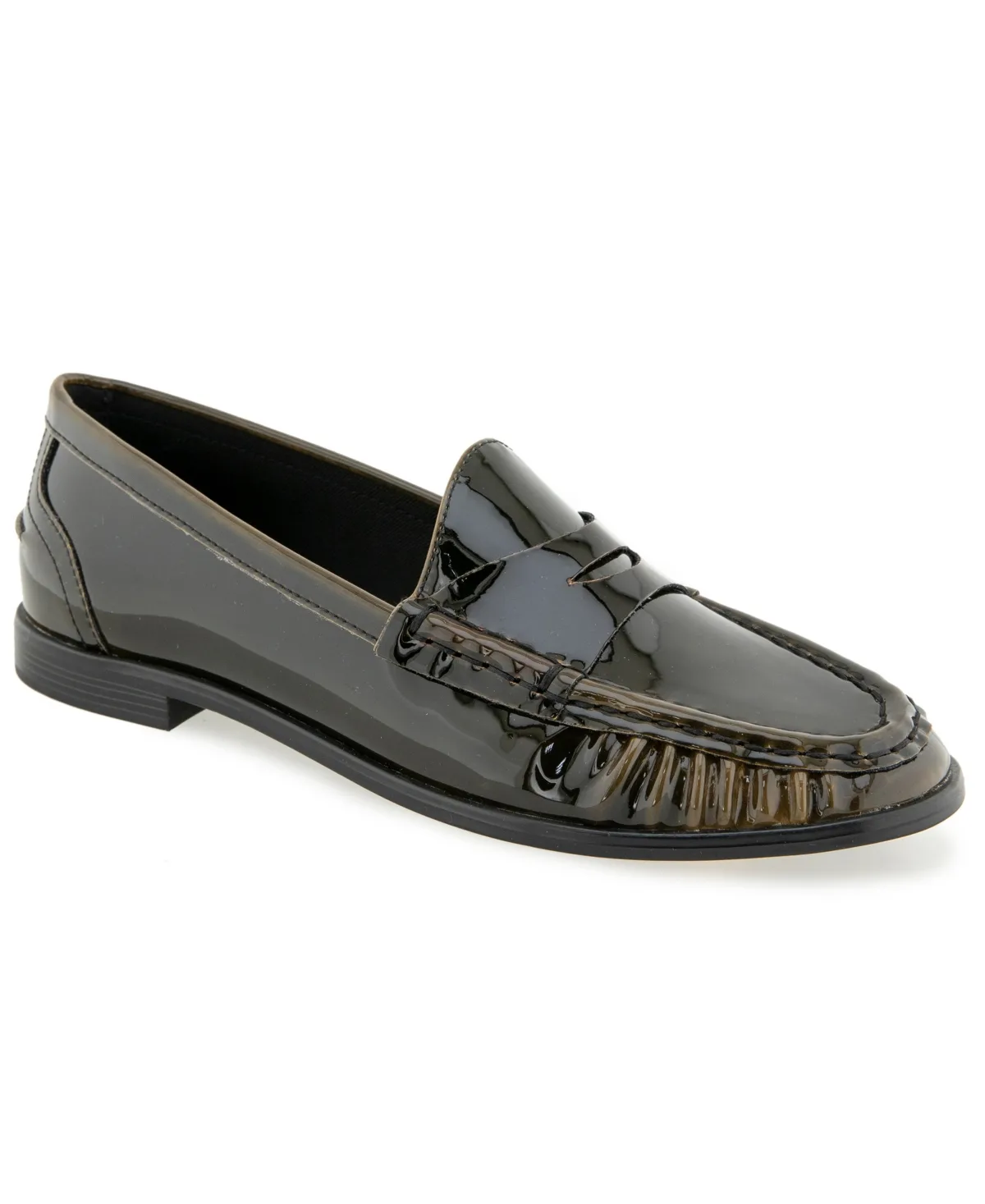 Zoila Penny Loafers - Olive Patent by Kenneth Cole