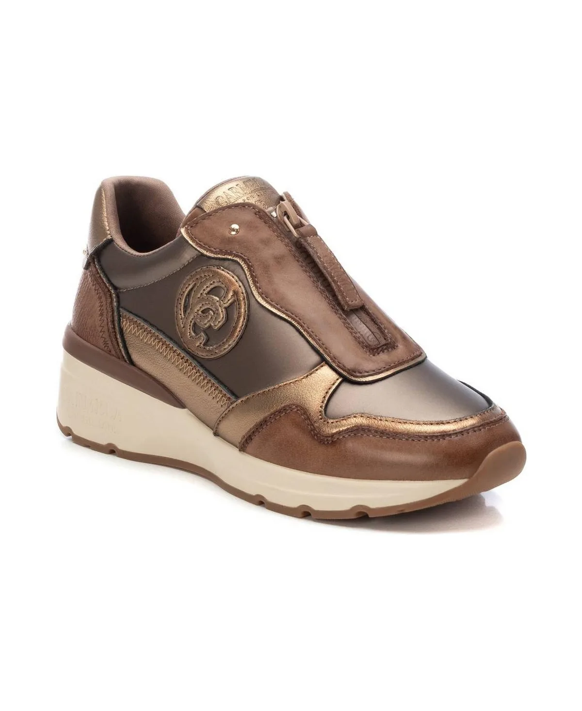 Carmela Collection Leather Casual Sneakers by Xti by Xti
