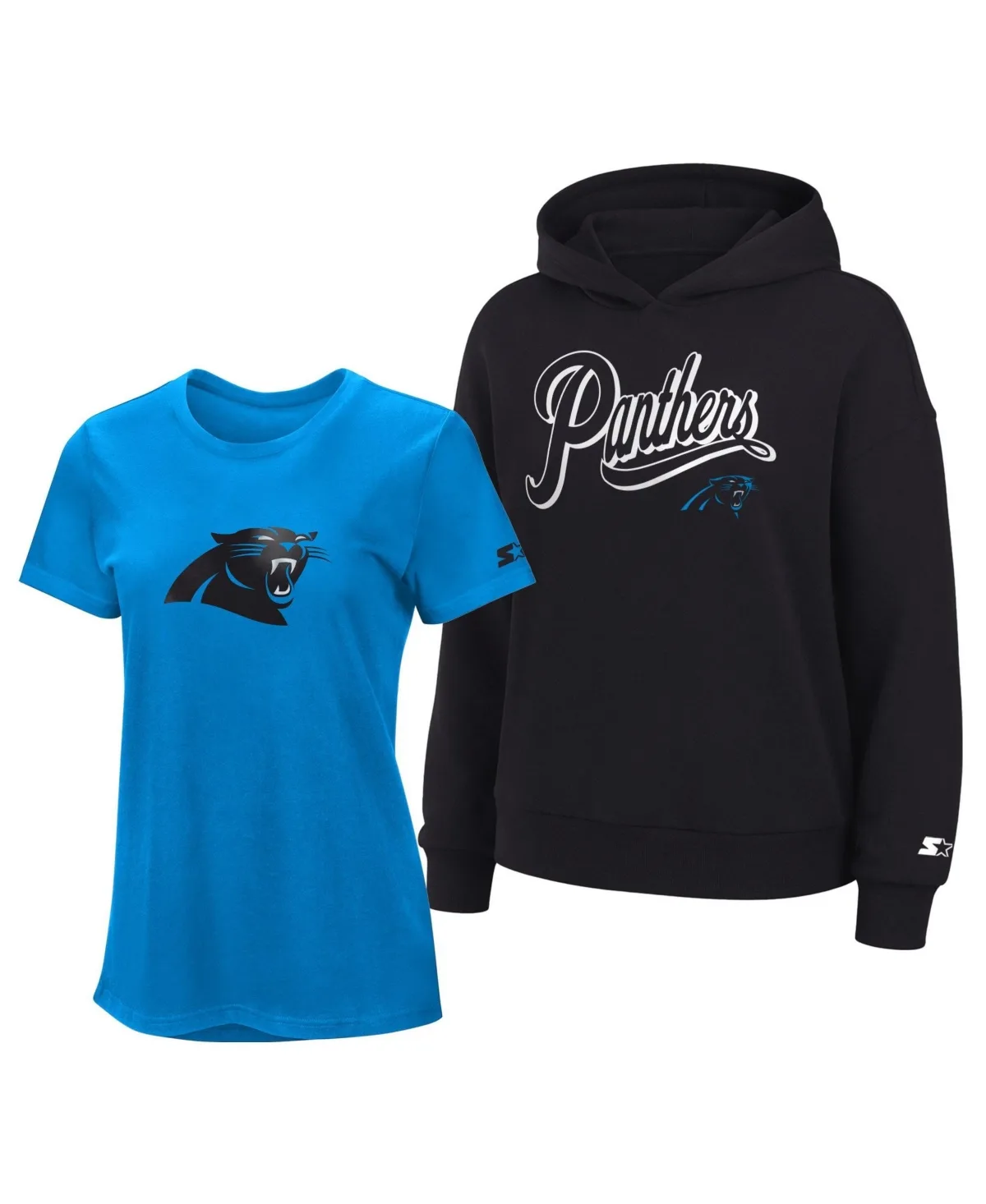 Carolina Panthers Hoodie and T-Shirt, 2-Piece Set by Starter