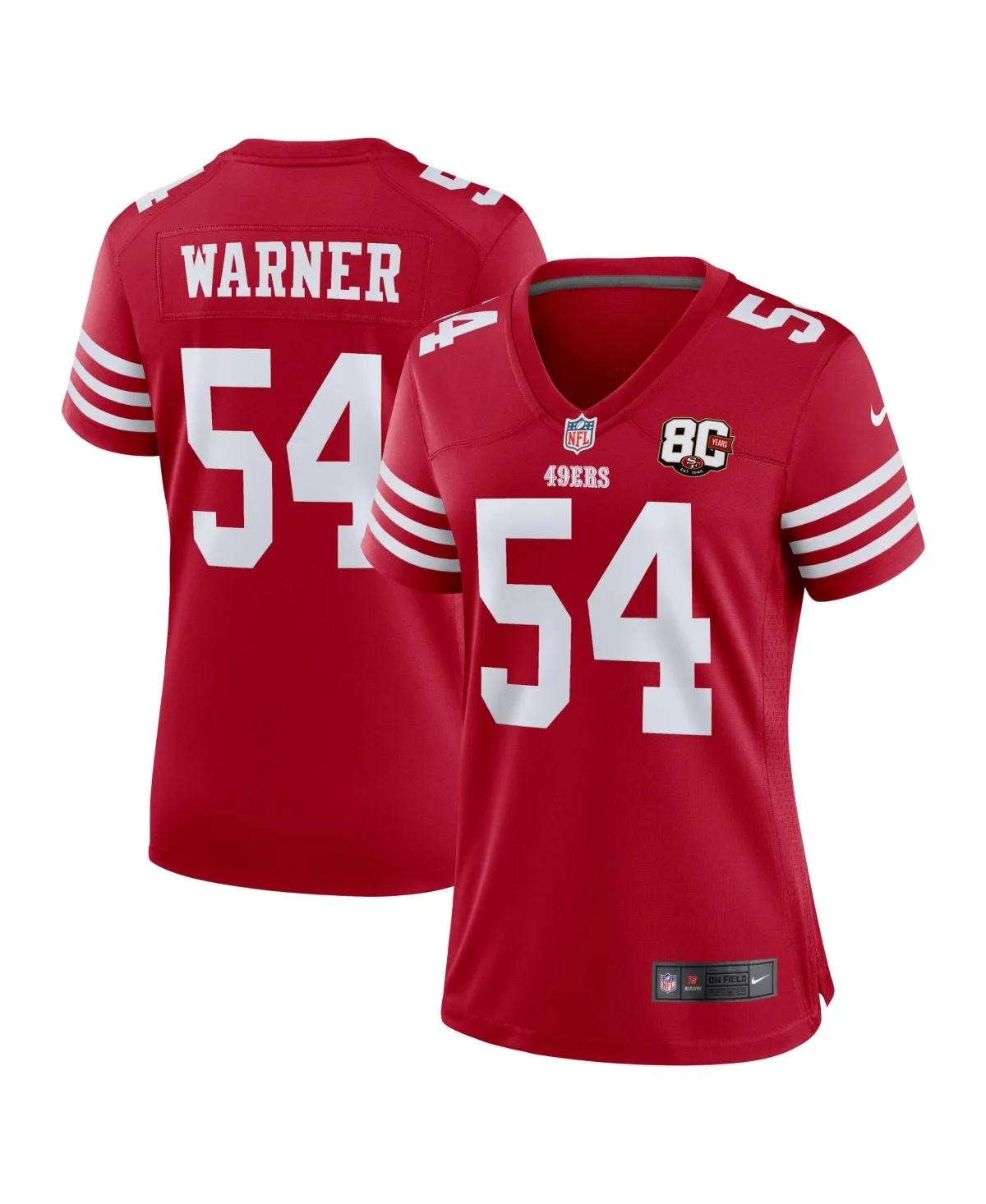 Fred Warner San Francisco 49ers 80th Anniversary Game Jersey by Nike