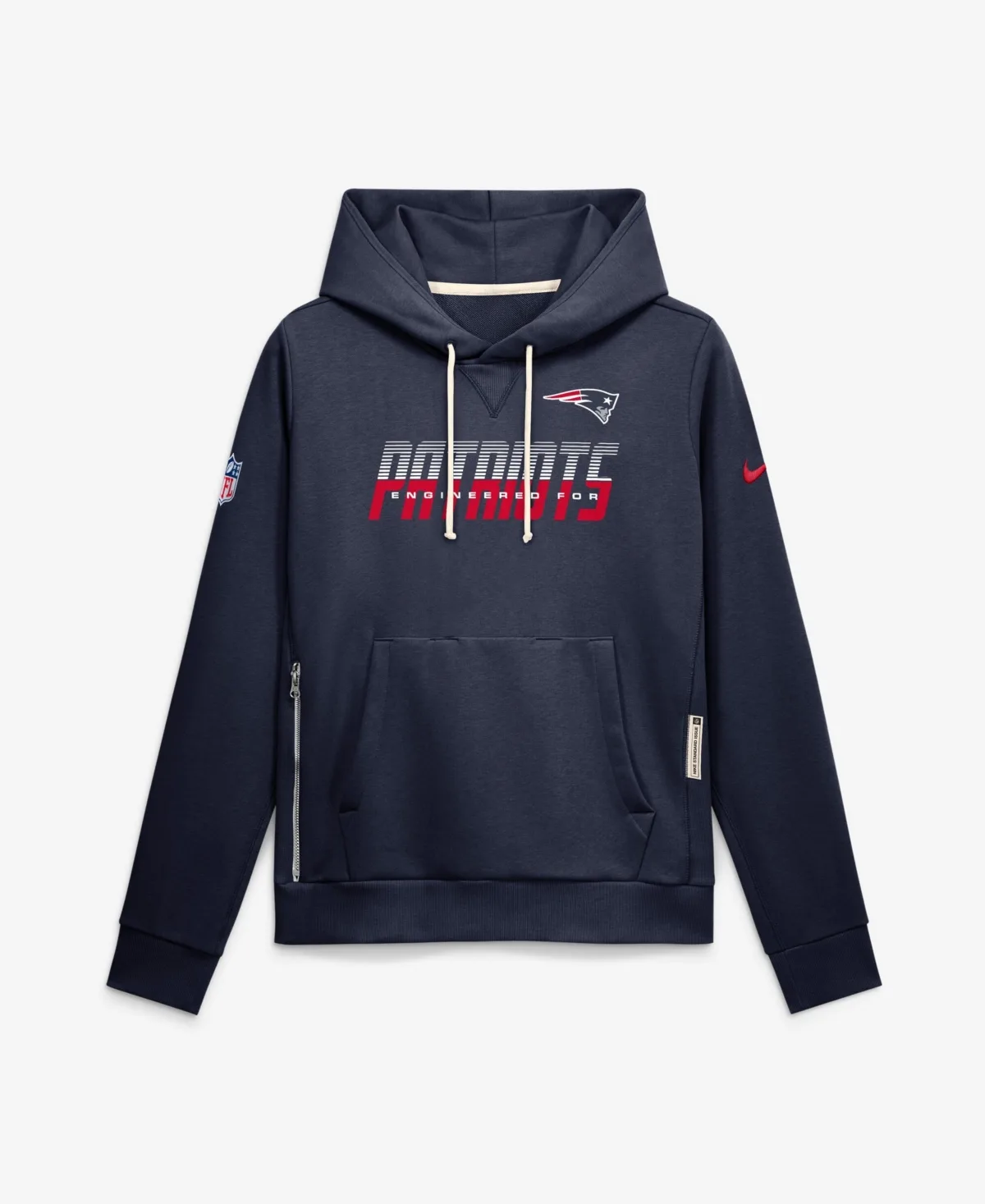 New England Patriots Sideline Standard Issue Fleece Loose-Fit Hoodie