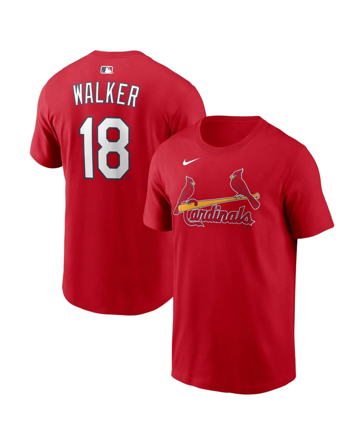 St. Louis Cardinals Jordan Walker Name & Number Cotton T-Shirt by Nike