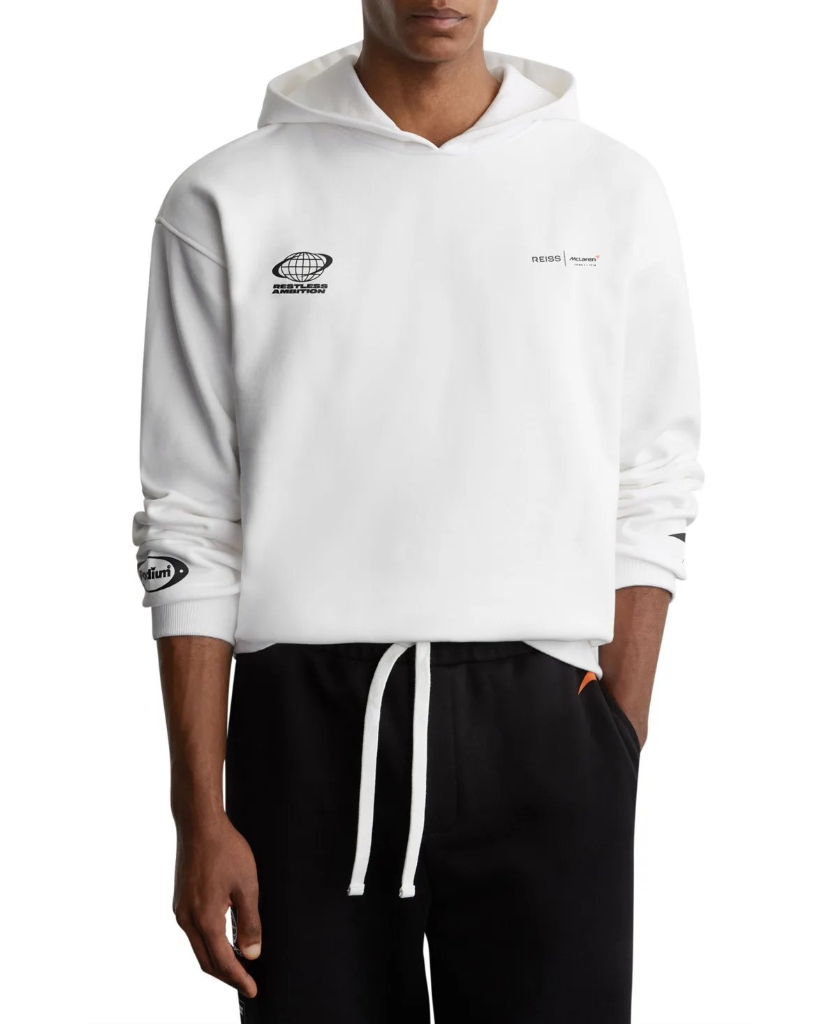 Rowan Graphic Heavyweight Relaxed-Fit Hoodie by Reiss