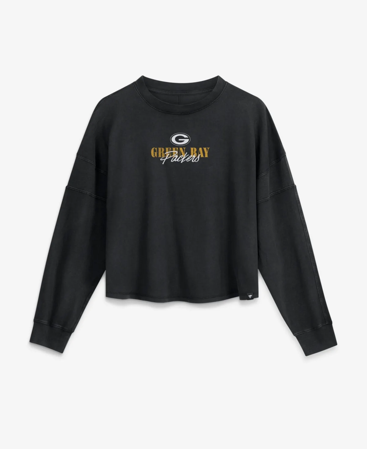 Green Bay Packers Chop Block Oversized Long-Sleeve Crewneck T-Shirt by Fanatics