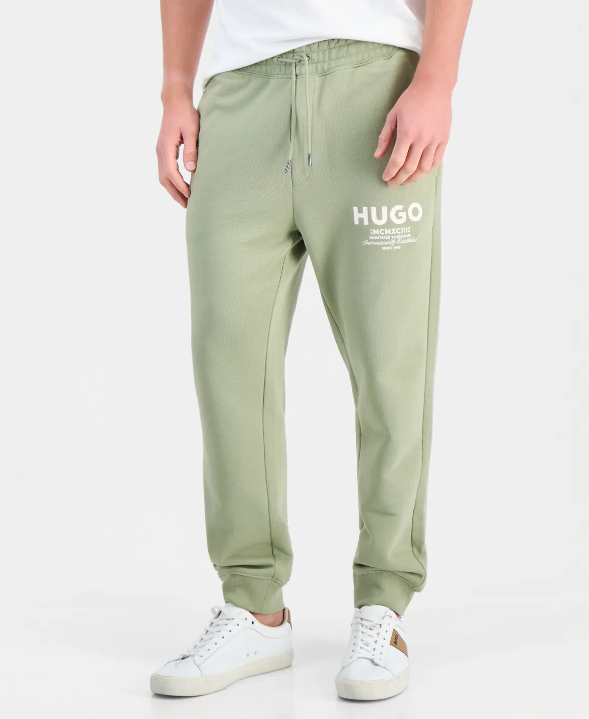 Nevez Heavyweight Left Cross Terry Jersey Pants by Hugo Boss