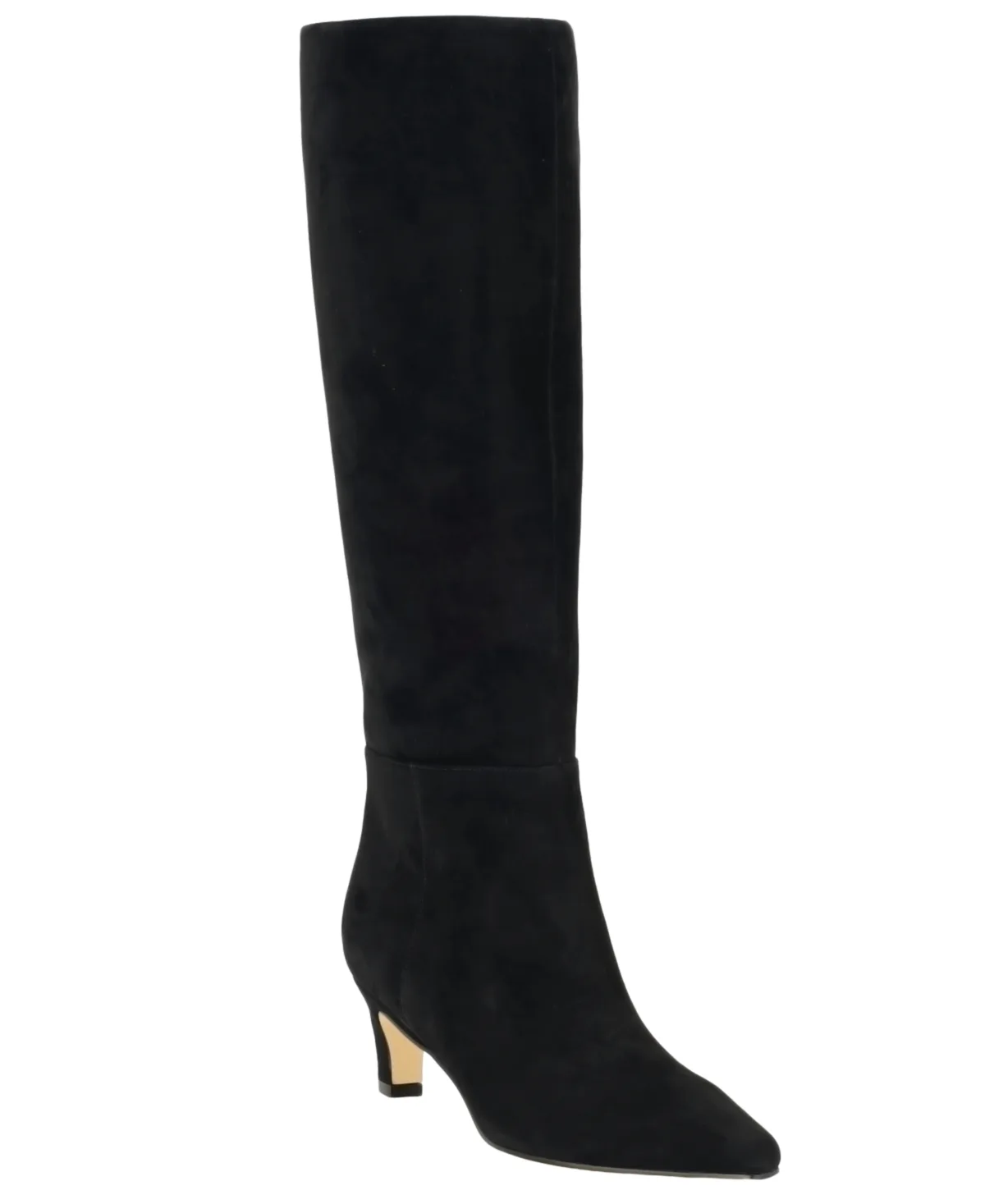 Preston Kitten Heel Tall Boots - Suede by Calvin Klein