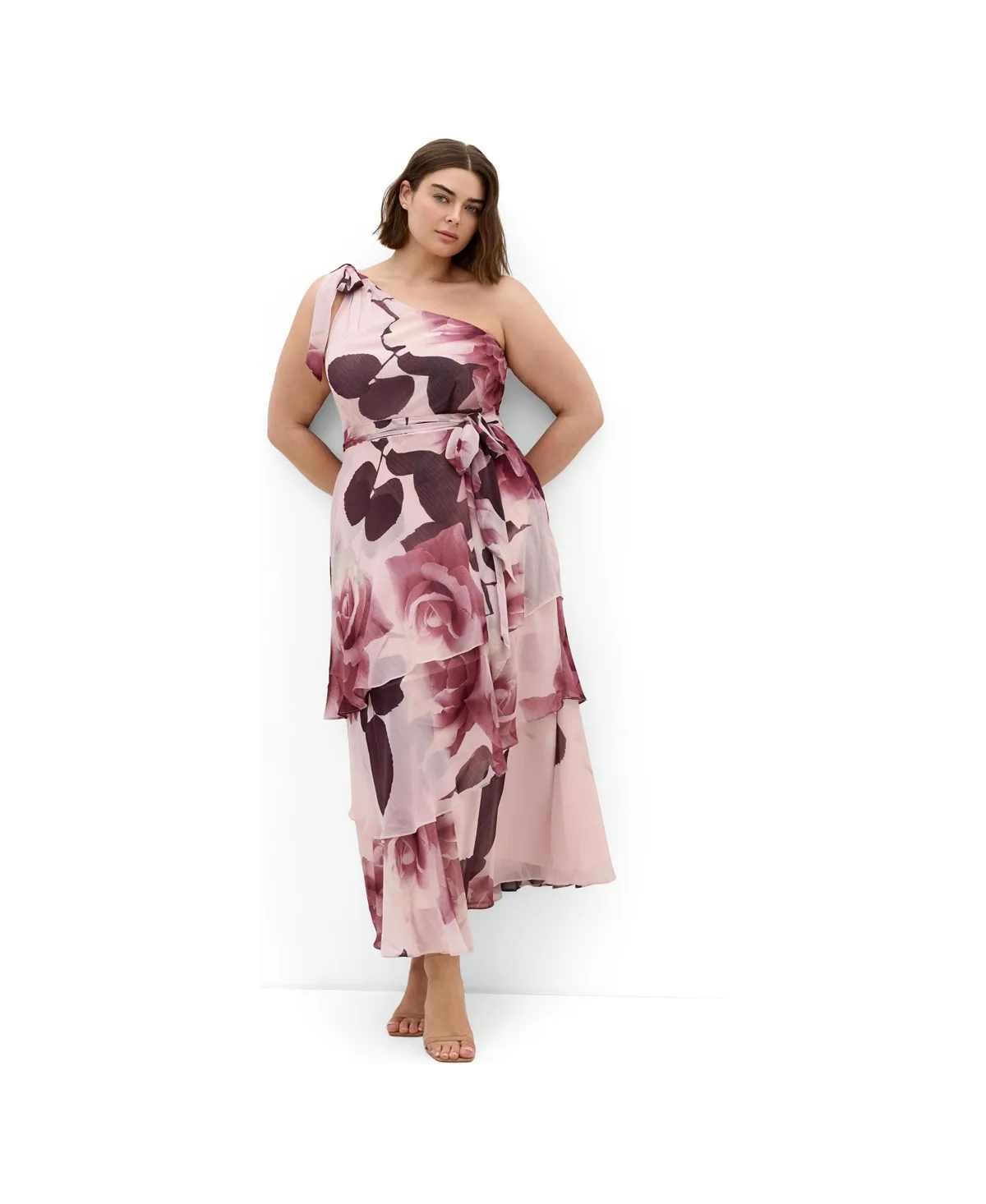 Enchant Bloom One Shoulder Maxi Dress