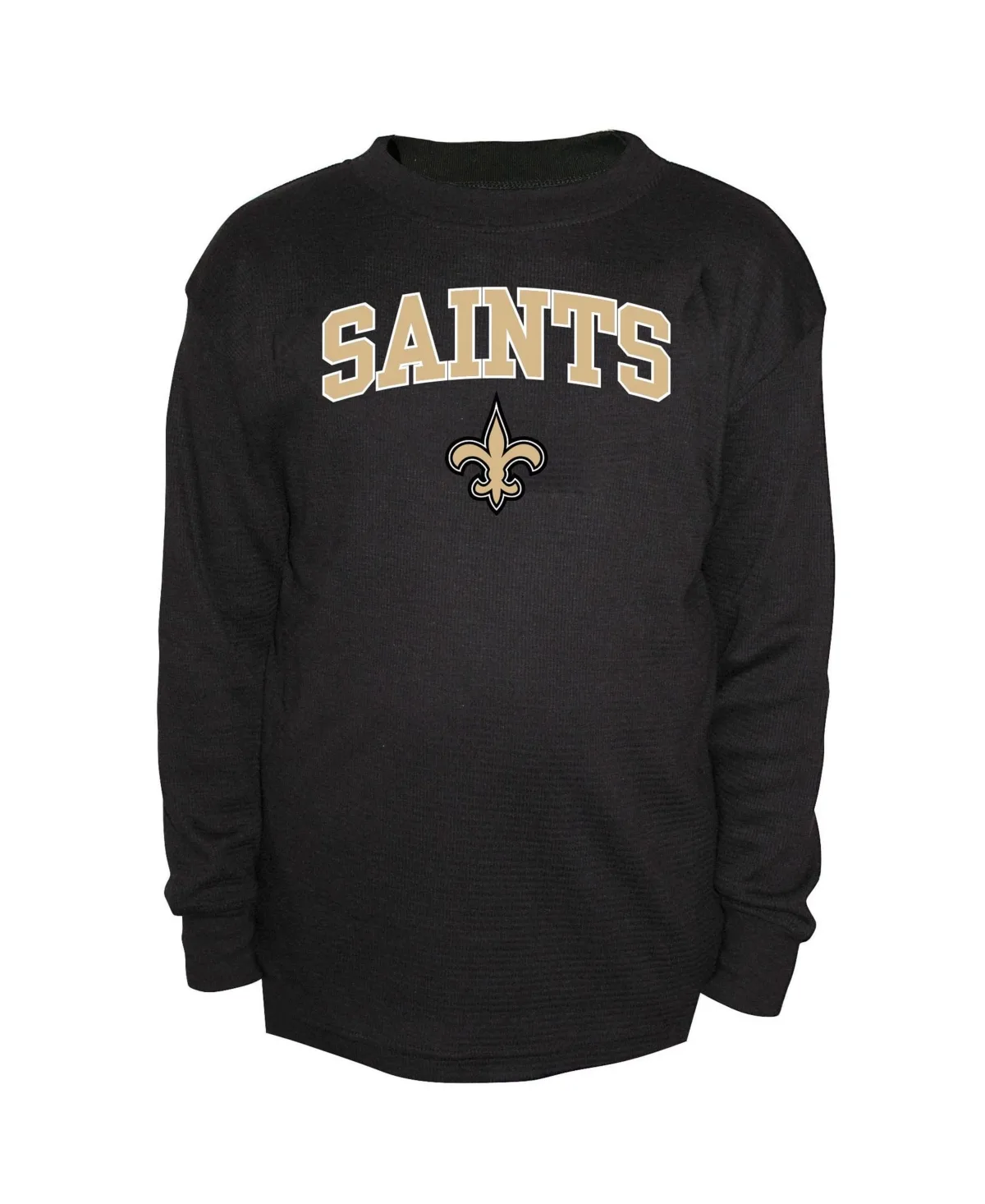 New Orleans Saints Long-Sleeve Waffle-Knit T-Shirt by Fanatics